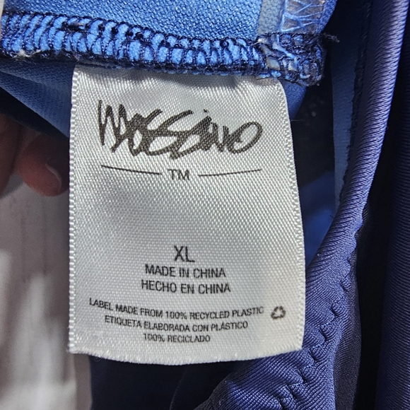 Mossimo High Waist One Piece Swimsuit Lace Inset V-Neck Strappy Back Size XL. - Picture 8 of 10